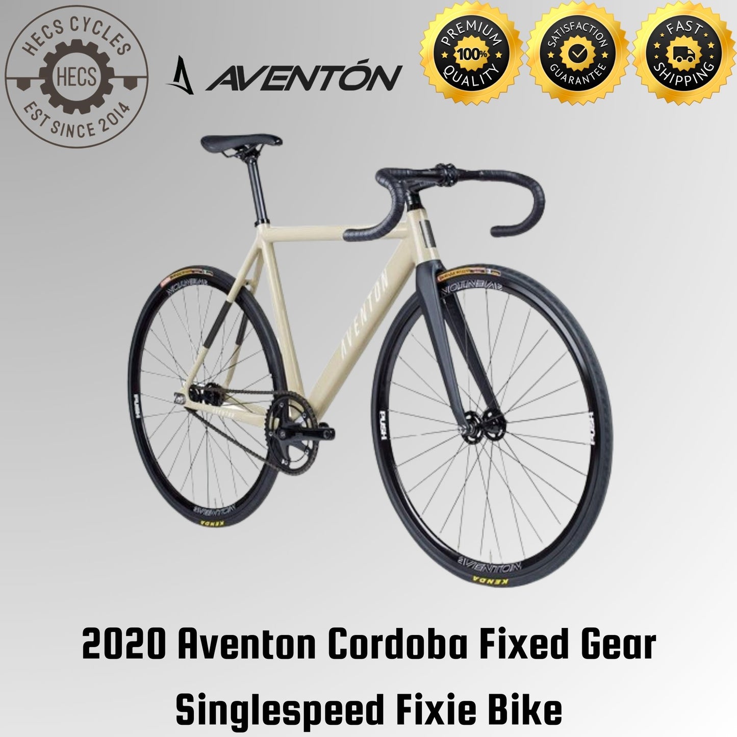 2020 Aventon Cordoba Fixed Gear Singlespeed Fixie Full Bike