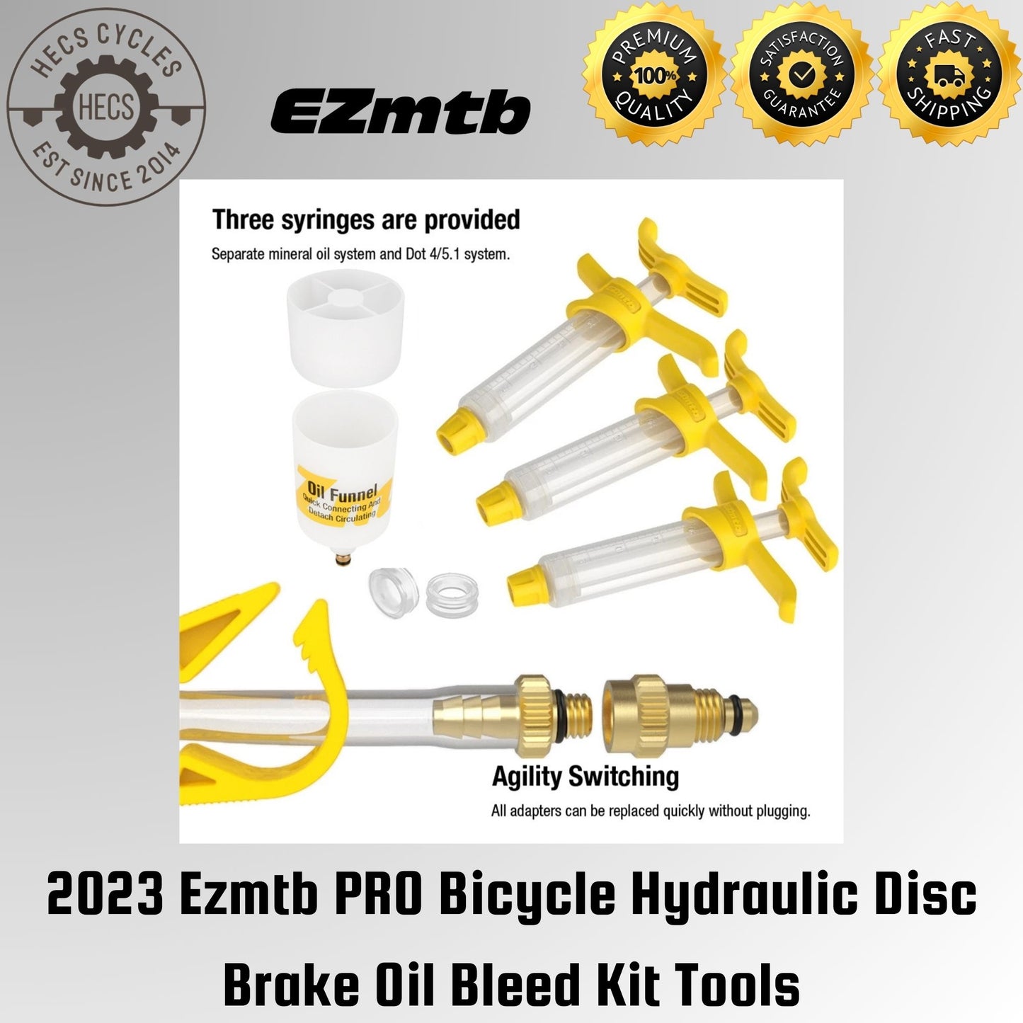 2023 Ezmtb PRO Bicycle Hydraulic Disc Brake Oil Bleed Kit Tools