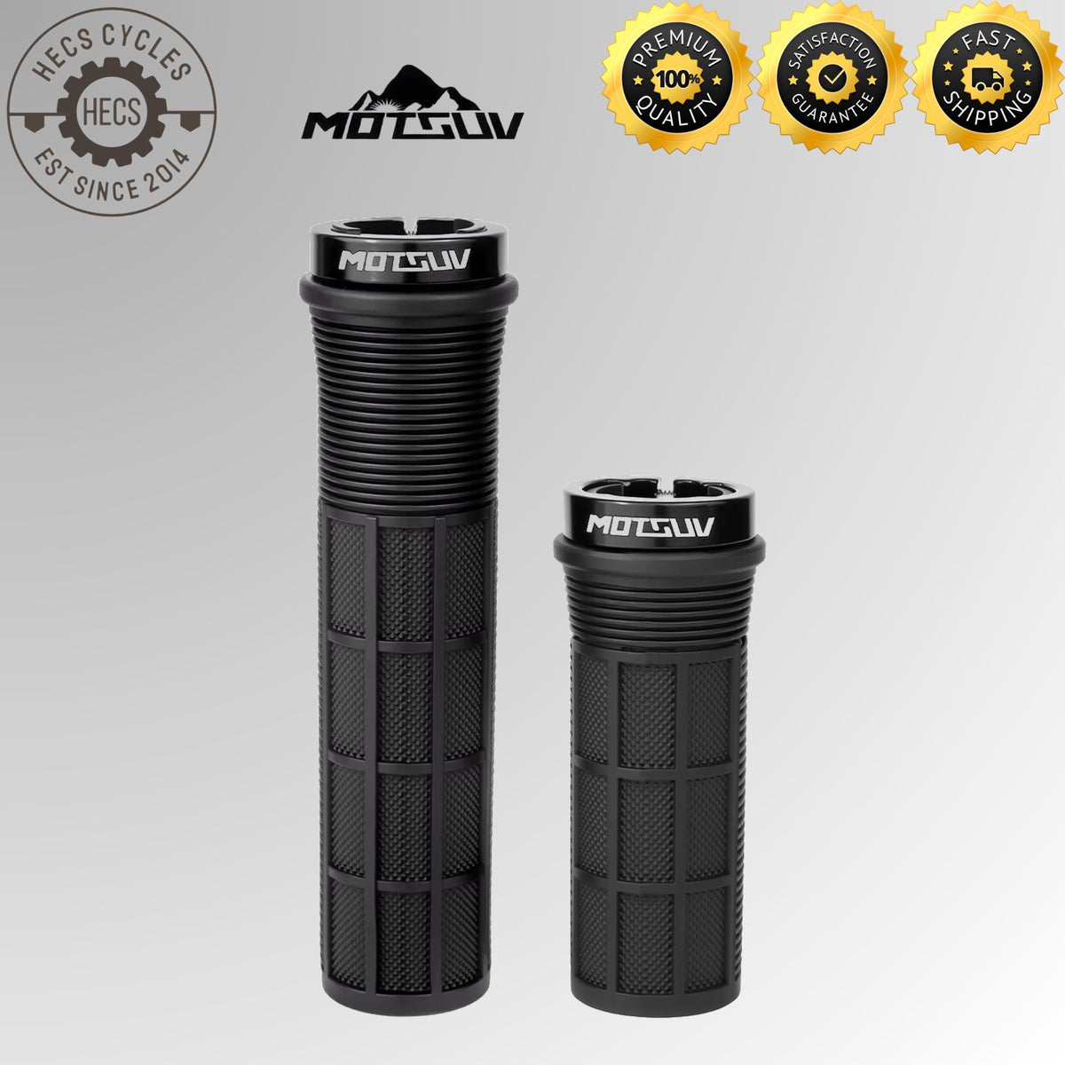 Bicycle Handlebar Grips Long Short Anti-Slip Rubber Ergonomic Lock-On Grips for Twist Grip Shifters Folding MTB Bikes