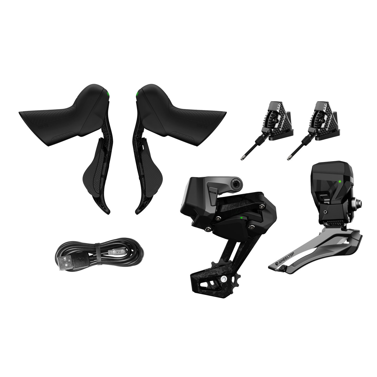 WHEELTOP EDS-TX Wireless Carbon Electronic Shifter/Derailleur (Road Bike) Groupset