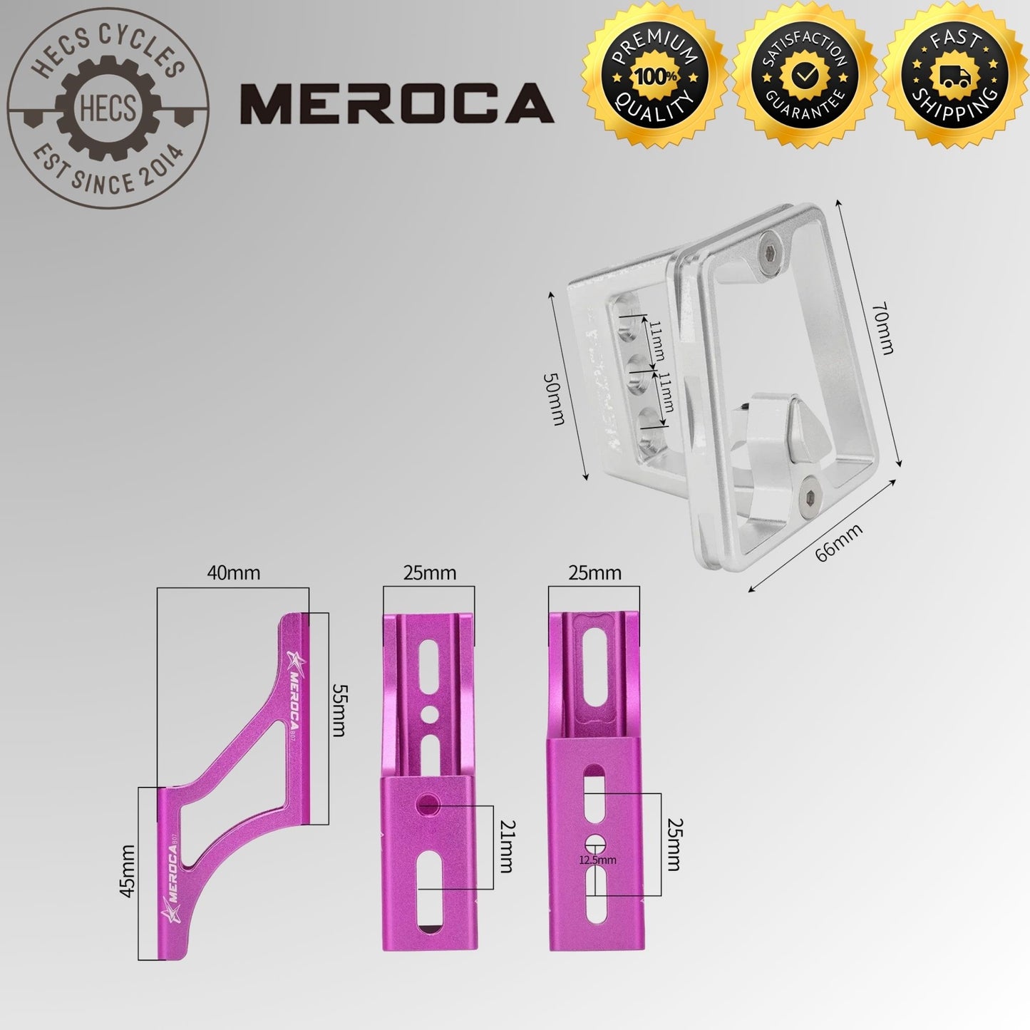 Aluminum Alloy Front Carrier Bracket Mount Adapter Raised Bracket Front Bag Holder for Dahon & Brompton Folding Bikes