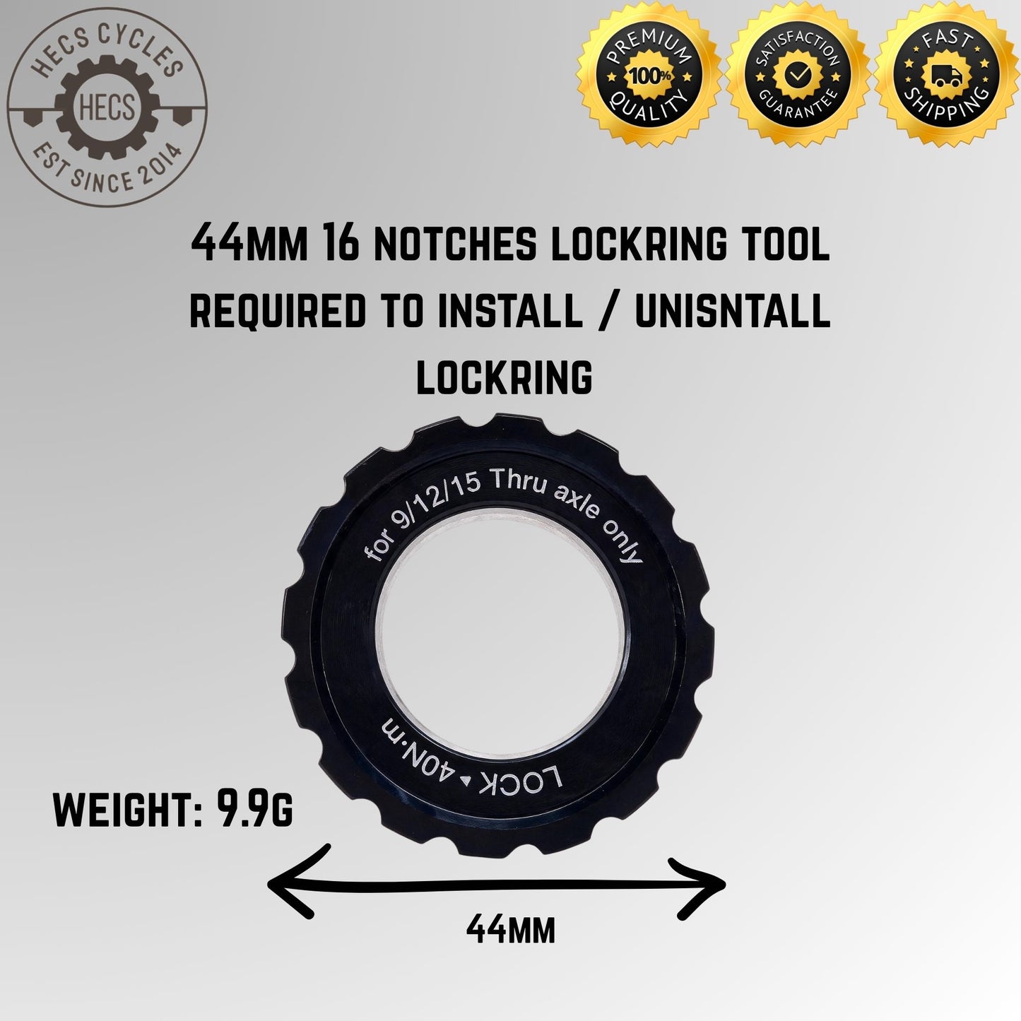 Bicycle Centerlock Lockring and Spacer Disc Brake Rotor Wheel Lockring