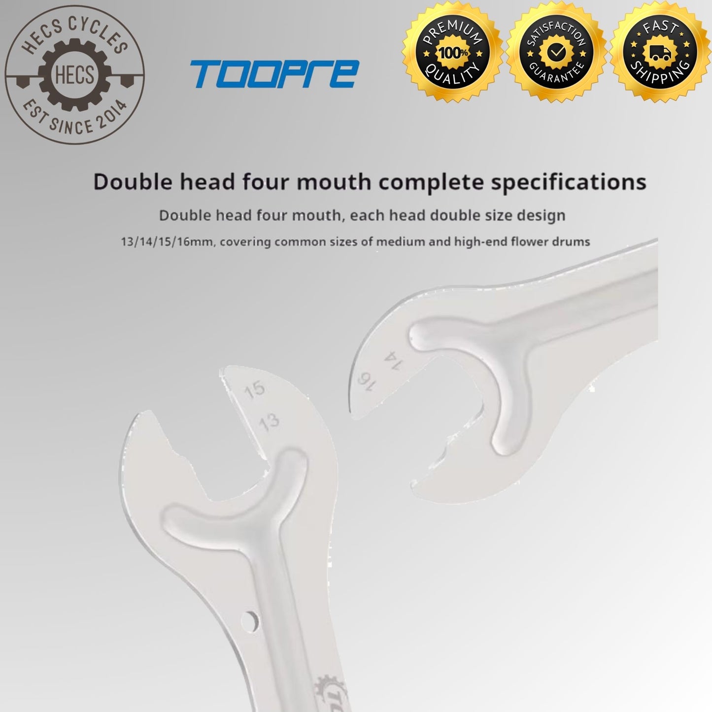 Bicycle Hub Cone Wrench Set 13/14/15/16/17/18/19/20mm – Open-End Spanner for Wheel & Pedal Repair