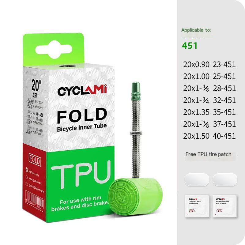 CYCLami Ultralight TPU Bike Inner Tube, 700 x 18/25/28/32, 26", 27.5", 29" Road and MTB Bicycle Tire