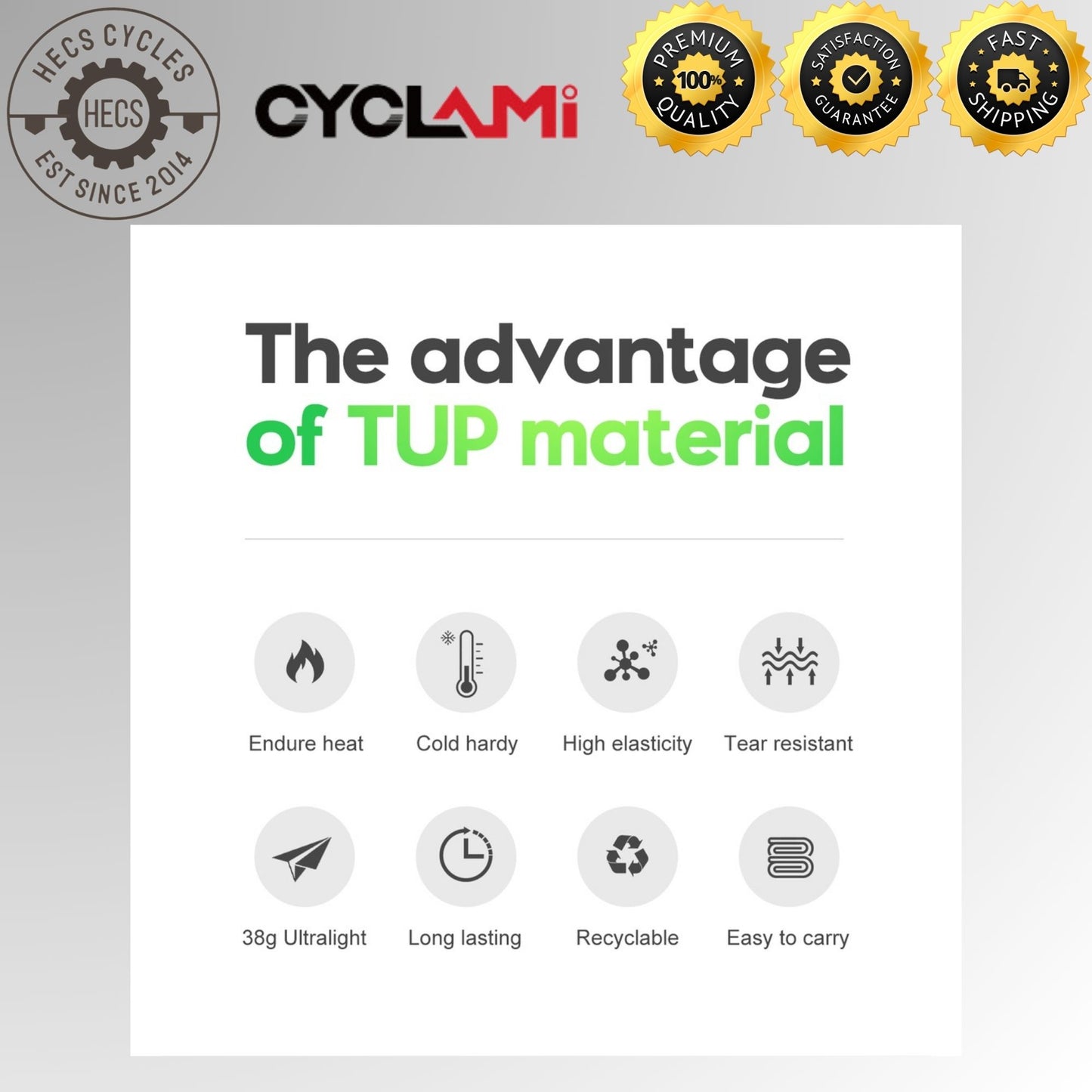 CYCLami Ultralight TPU Bike Inner Tube, 700 x 18/25/28/32, 26", 27.5", 29" Road and MTB Bicycle Tire