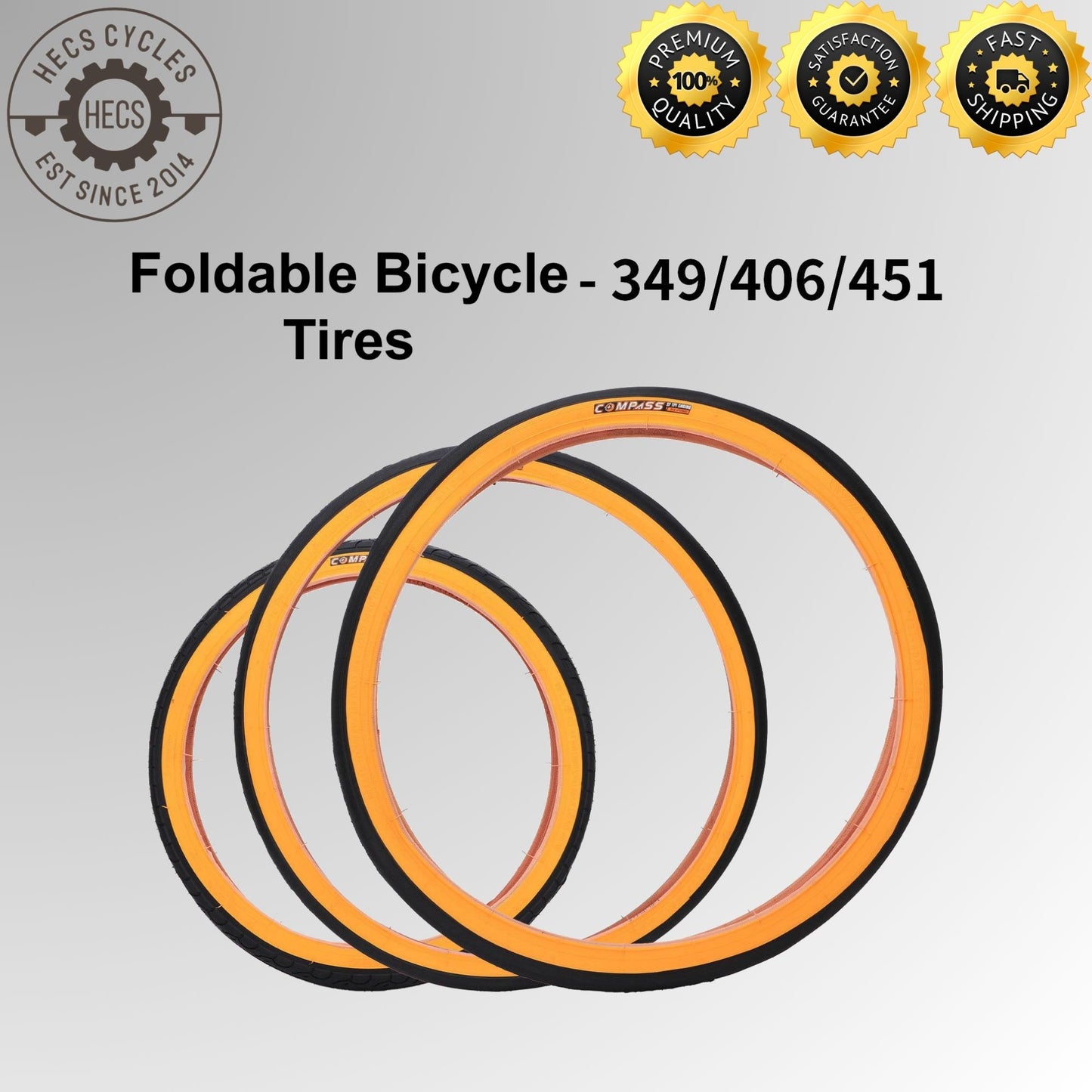 Compass Tires Tyres 349 406 451 Foldable Bicycles 16 inch 20 inch 22 inch