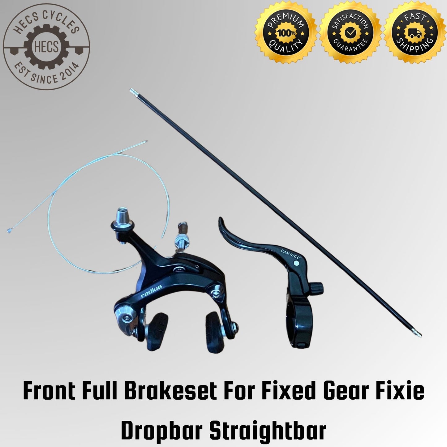 Front Brakeset For Fixed Gear Fixie Dropbar Straightbar 31.8mm 22.2mm Brake Lever