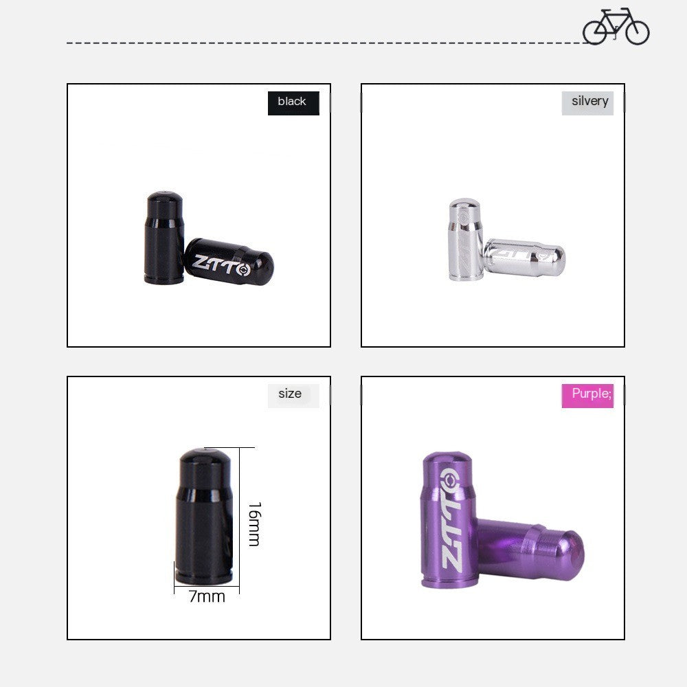 ZTTO 2 Piece MTB Road Bike Presta and Schrade Valve Caps For F/V A/V Bicycle Tire Inner Tube Tyre Dustproof Cover Bicycle Parts