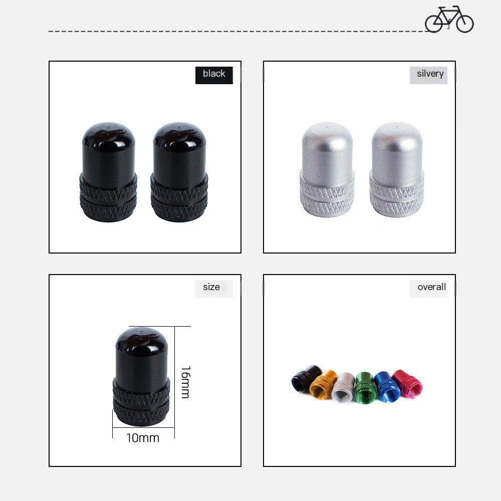 ZTTO 2 Piece MTB Road Bike Presta and Schrade Valve Caps For F/V A/V Bicycle Tire Inner Tube Tyre Dustproof Cover Bicycle Parts