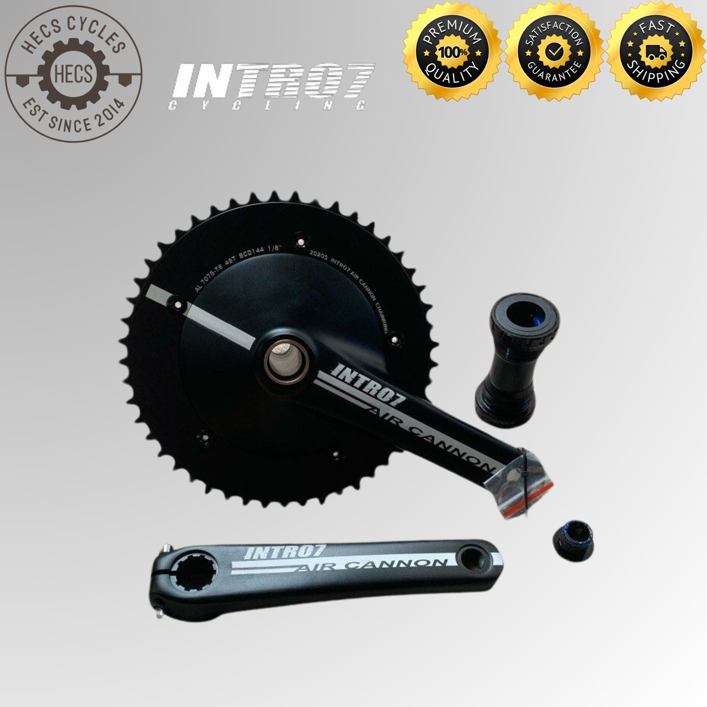 Intro7 Air Cannon Disc Fixed Gear Singlespeed Crankset