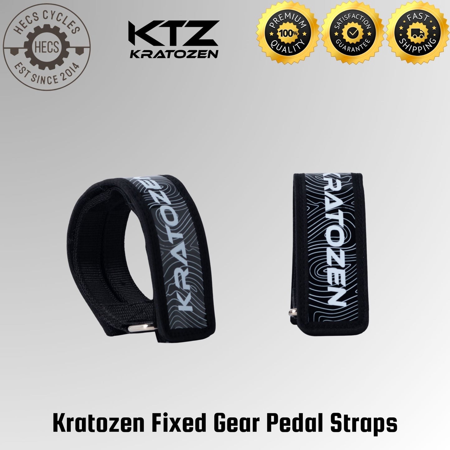 Kratozen Fixed Gear Pedal Straps