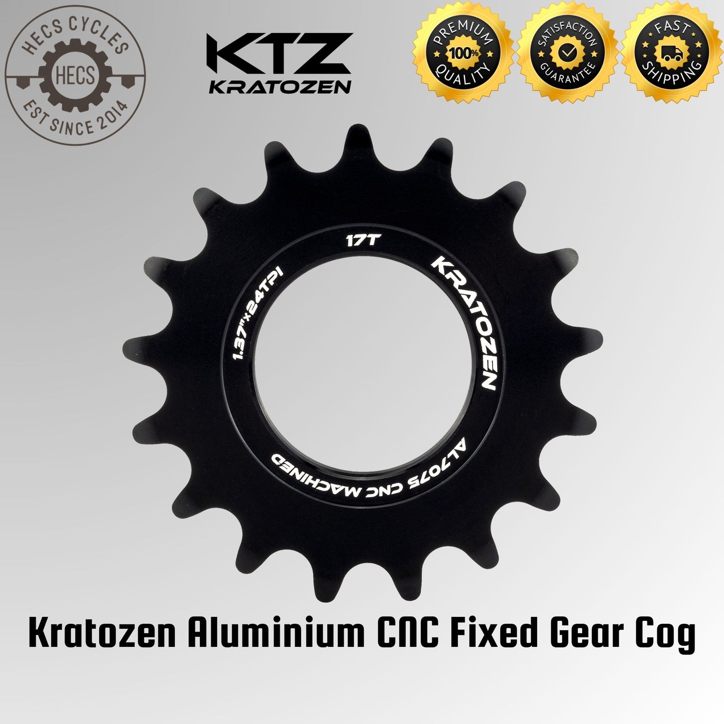 Kratozen Aluminium CNC Fixed Gear Fixie Cog