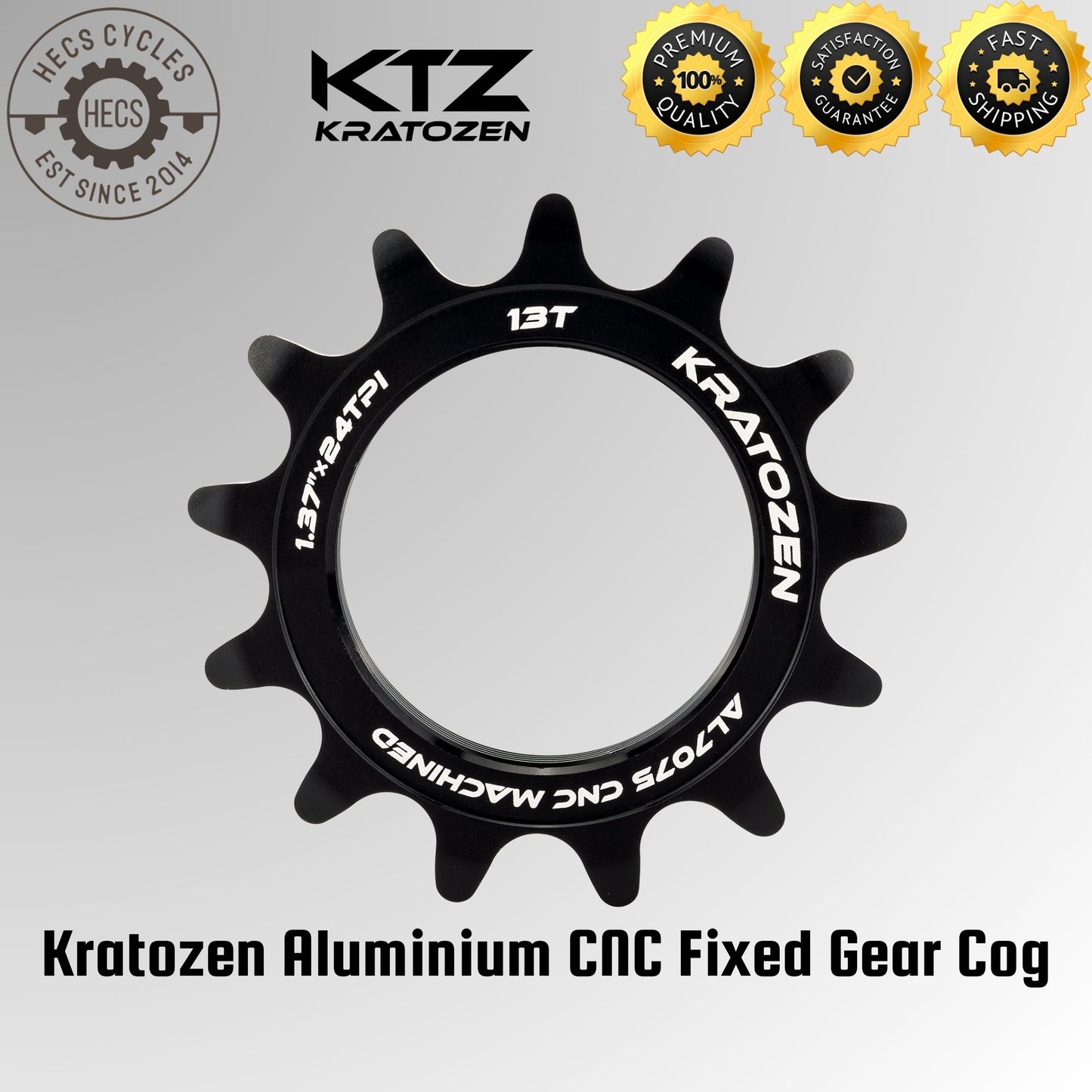 Kratozen Aluminium CNC Fixed Gear Fixie Cog