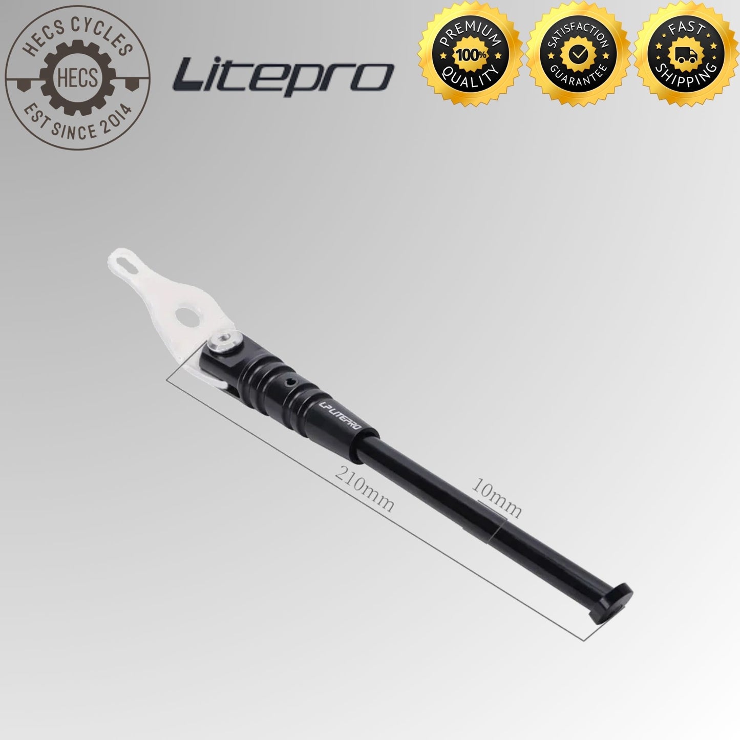 Litepro Aluminum Alloy Kickstand Adjustable Folding Foldable Bike Bicycle Stand for Brompton