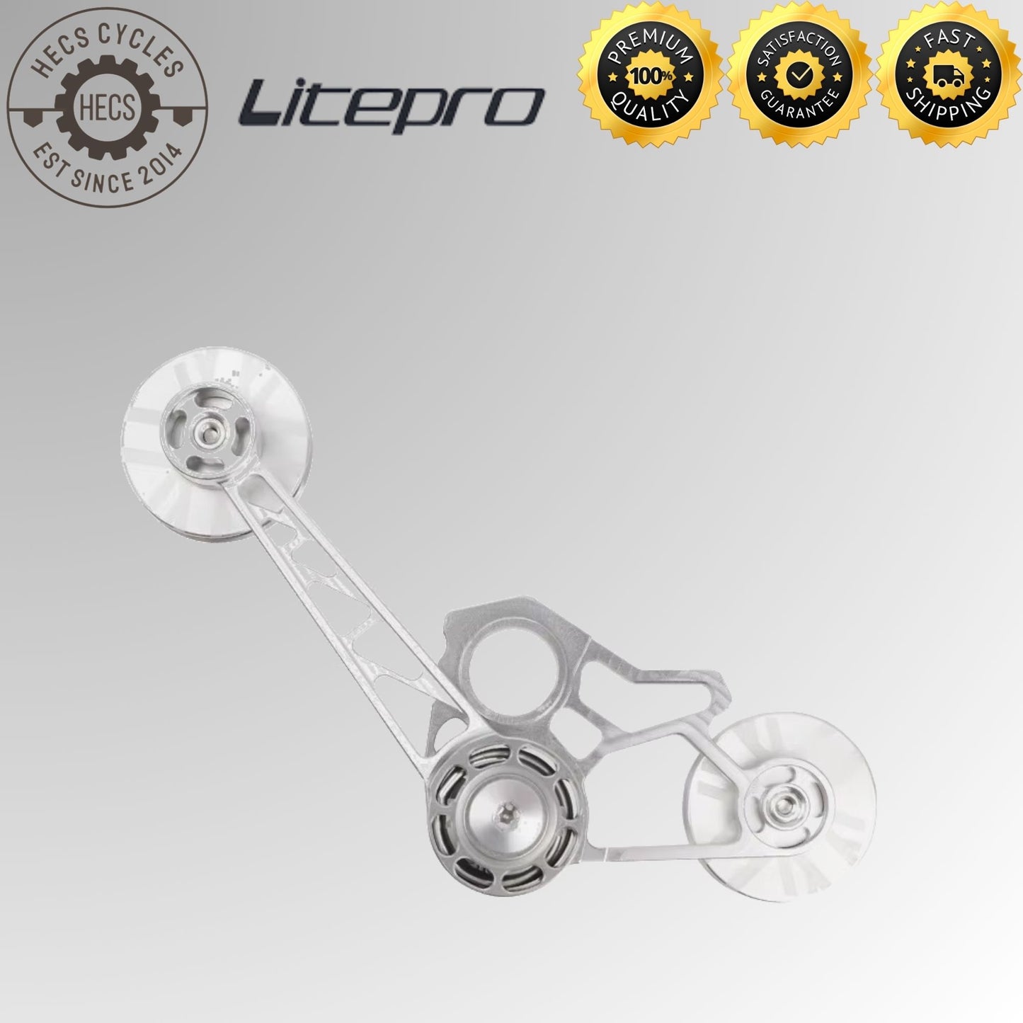 Litepro Brompton Chain Tensioner CNC Aluminium Rear Derailleur Adapter 2–3-6 Speed Bicycle Foldable Bike