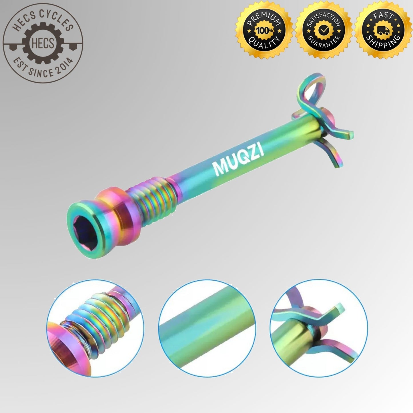 MUQZI Bicycle Hydraulic Disc Brake Pad Bolts M4 Titanium Alloy Fixing Pin Inserts Caliper