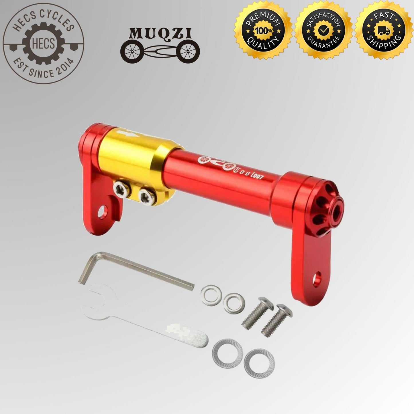 MUQZI Easy Wheels Extension Rod Expandable Lever for Brompton Folding Bikes