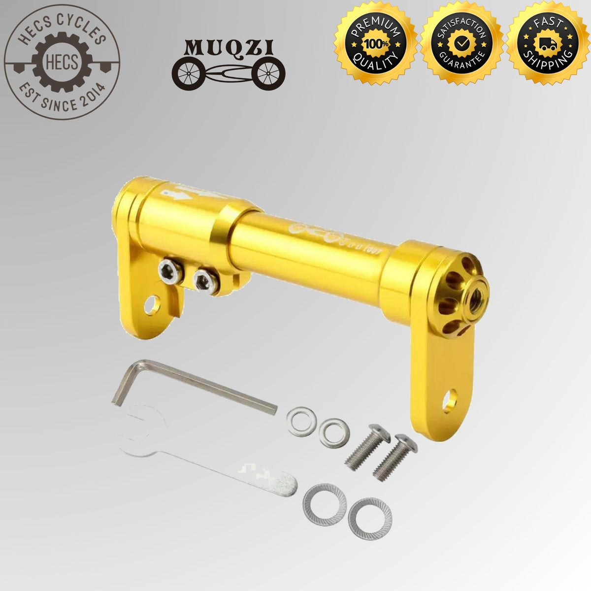MUQZI Easy Wheels Extension Rod Expandable Lever for Brompton Folding Bikes