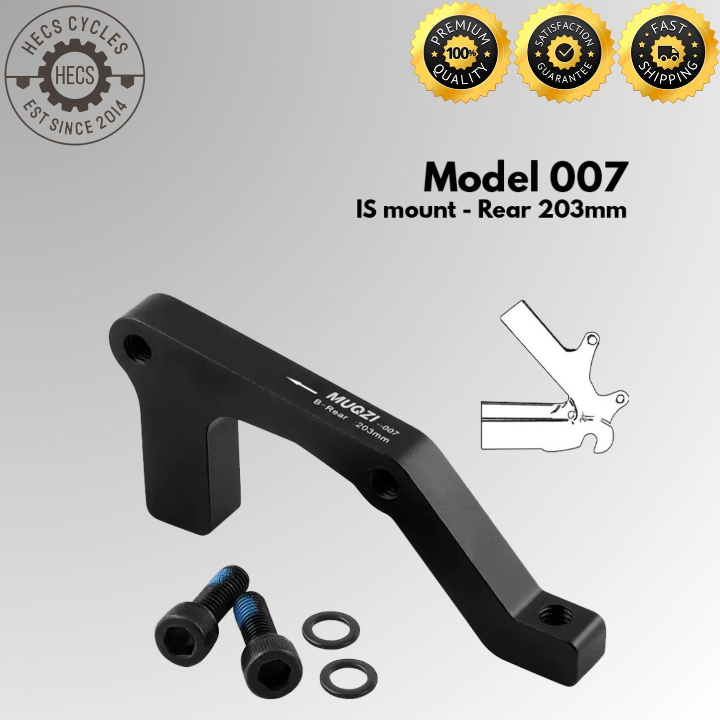 MUQZI MTB disc brake disc PM/IS adapter 160/180/203mm IS/PM aluminum alloy caliper adapter