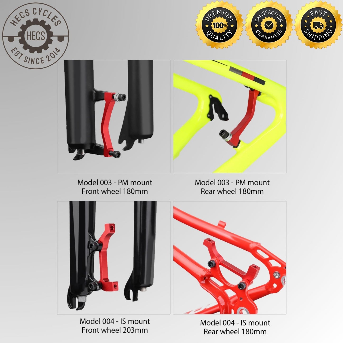 MUQZI MTB disc brake disc PM/IS adapter 160/180/203mm IS/PM aluminum alloy caliper adapter