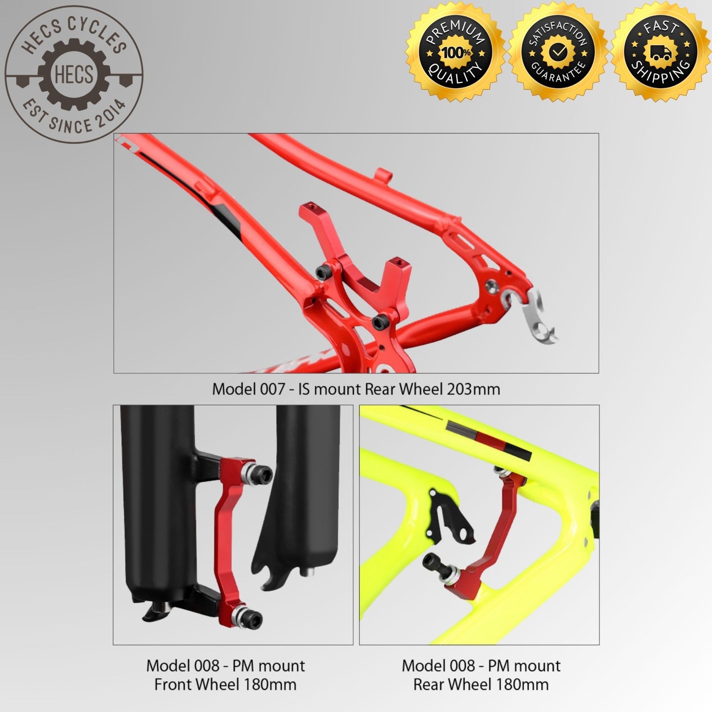 MUQZI MTB disc brake disc PM/IS adapter 160/180/203mm IS/PM aluminum alloy caliper adapter