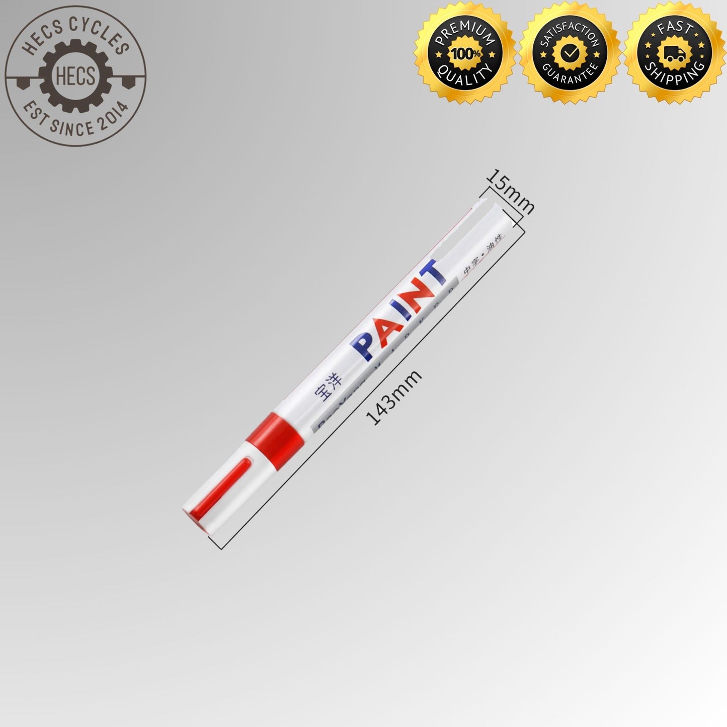Muqzi Frame Scratch Repair Marker Pen Touch-Up Paint Pen for Bicycle Frame Restoration