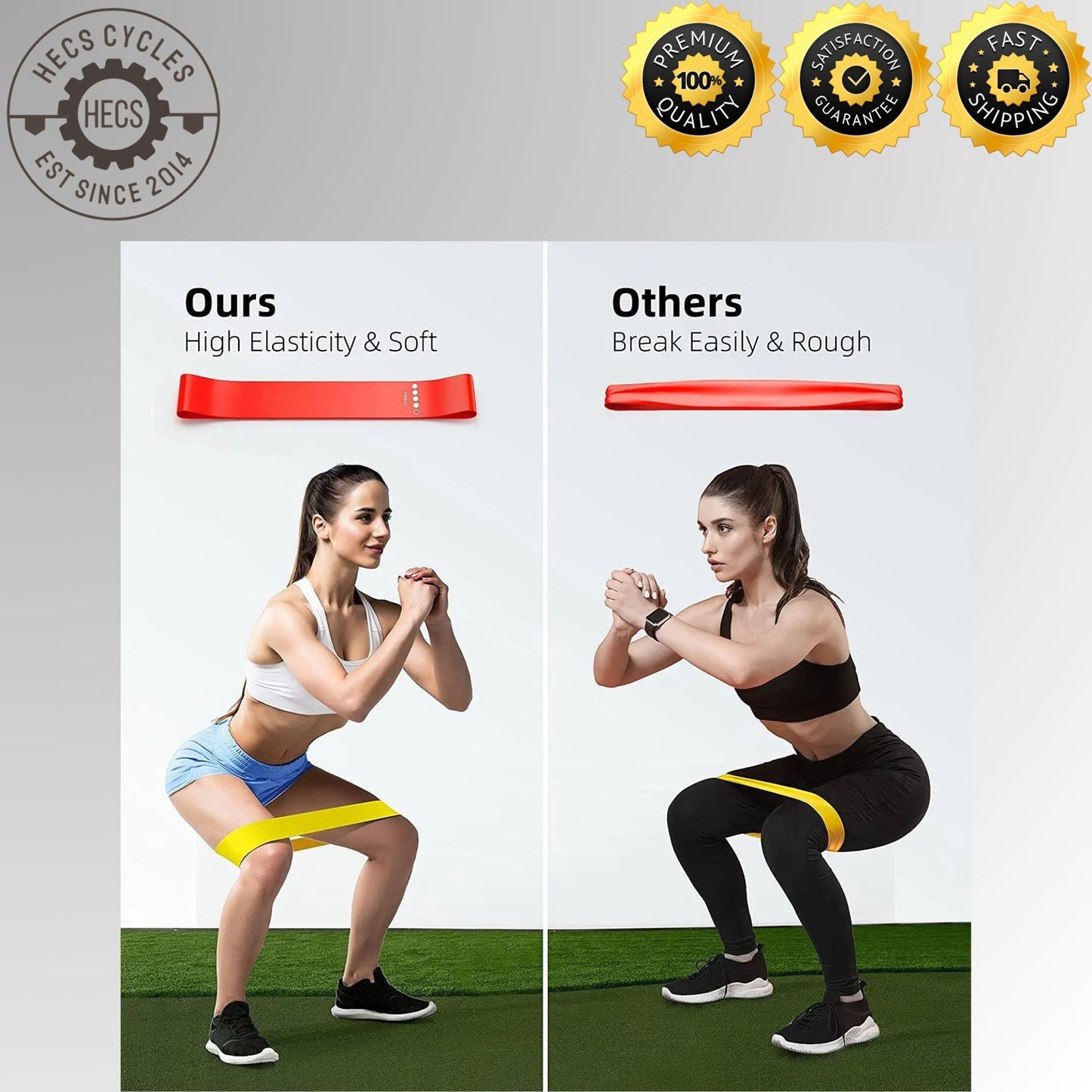 Resistance Loop Band – Squat, Yoga & Dance Stretch Band for Glutes and Legs
