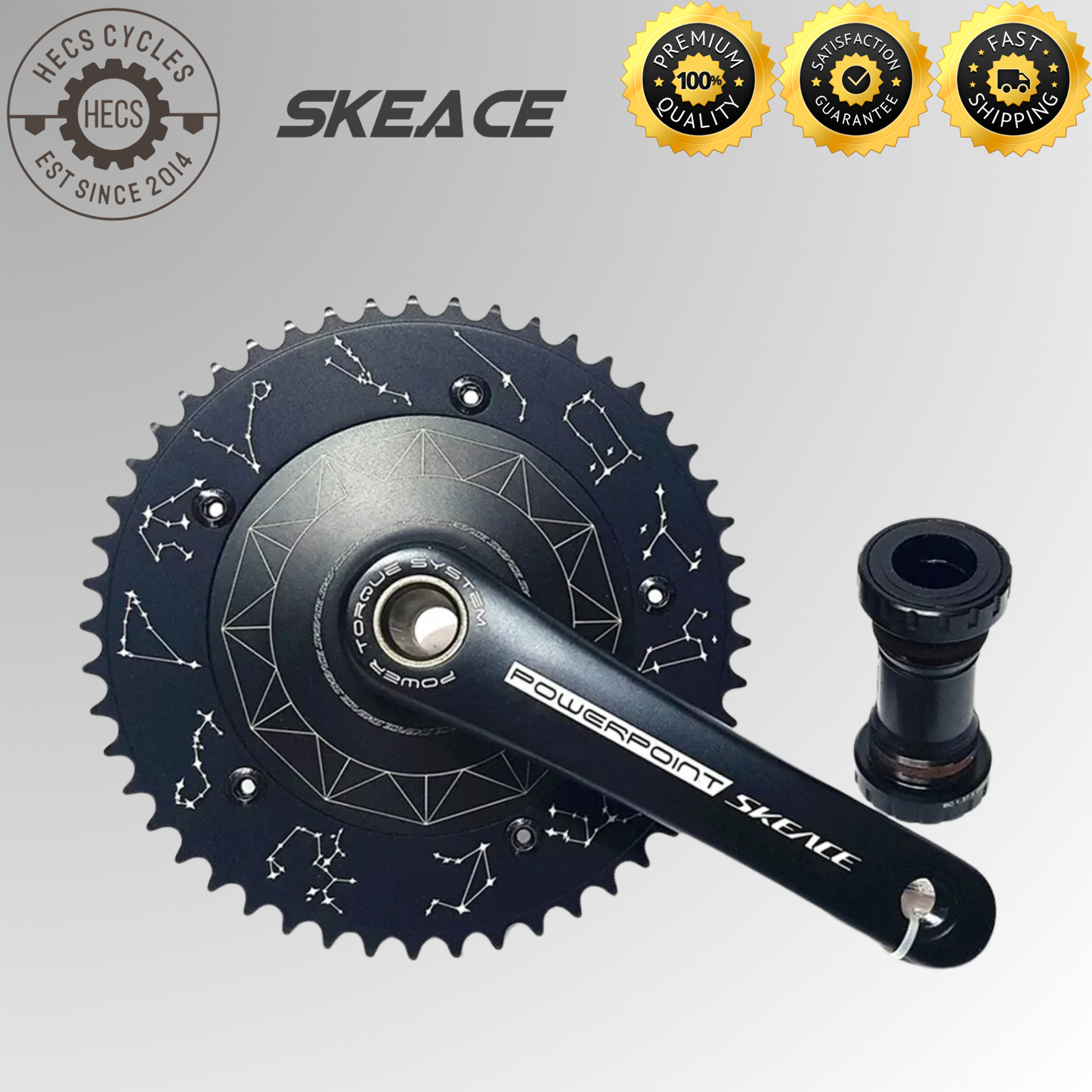 SKEACE Powerpoint DIsc Fixed Gear Singlespeed Crankset