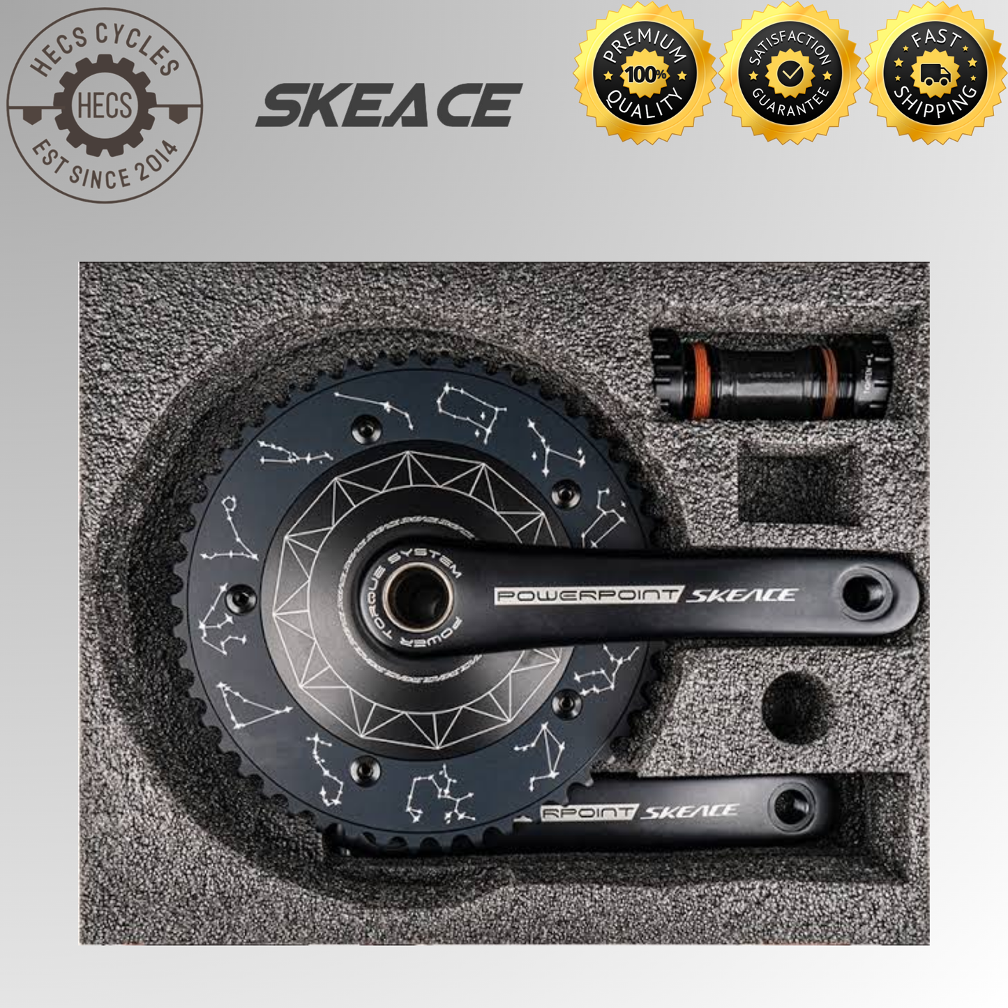 SKEACE Powerpoint DIsc Fixed Gear Singlespeed Crankset