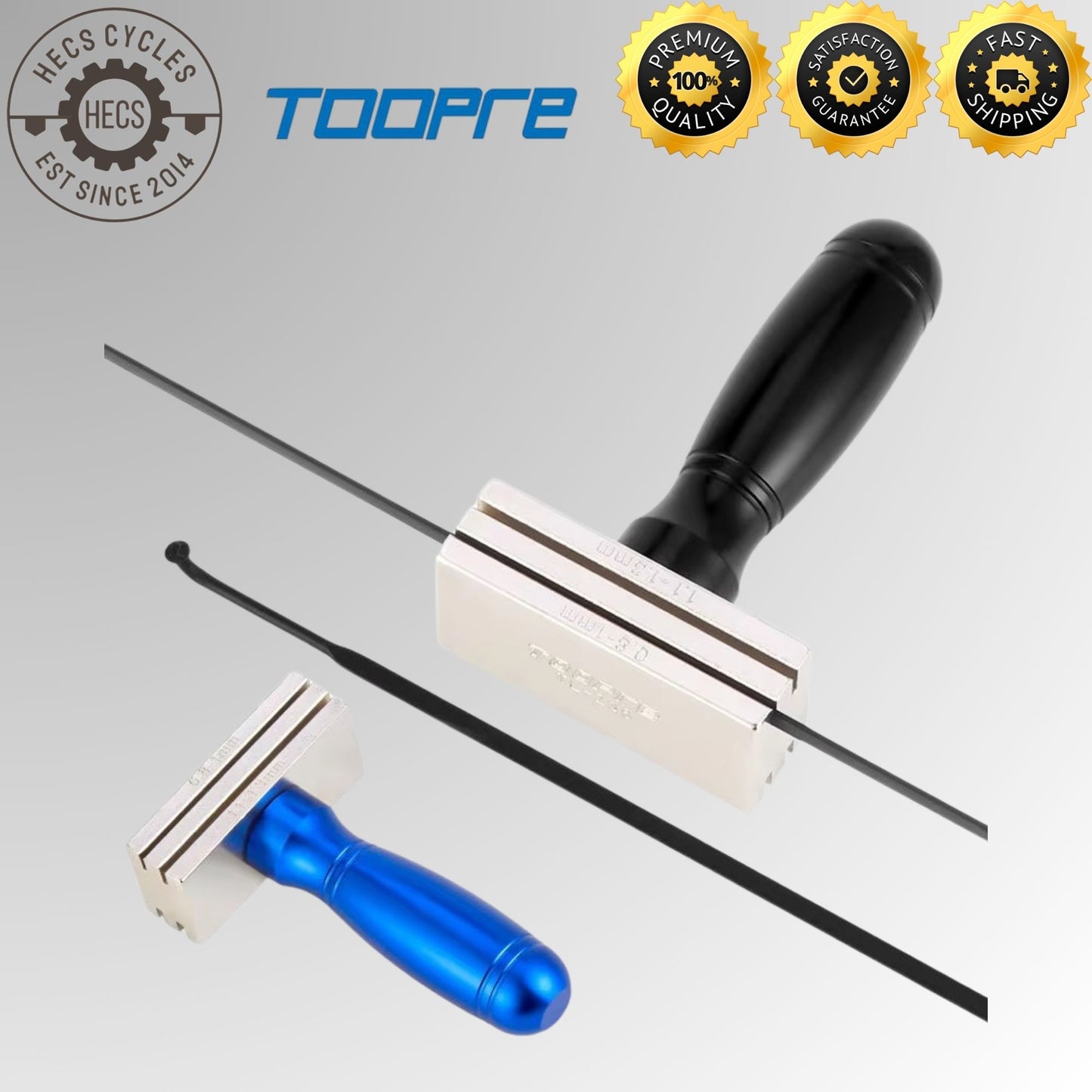 TOOPRE Bicycle Flat Spoke Wrench Road Bike Straight Pull Hub Wheel Truing Spoke Tension Adjustment Tool