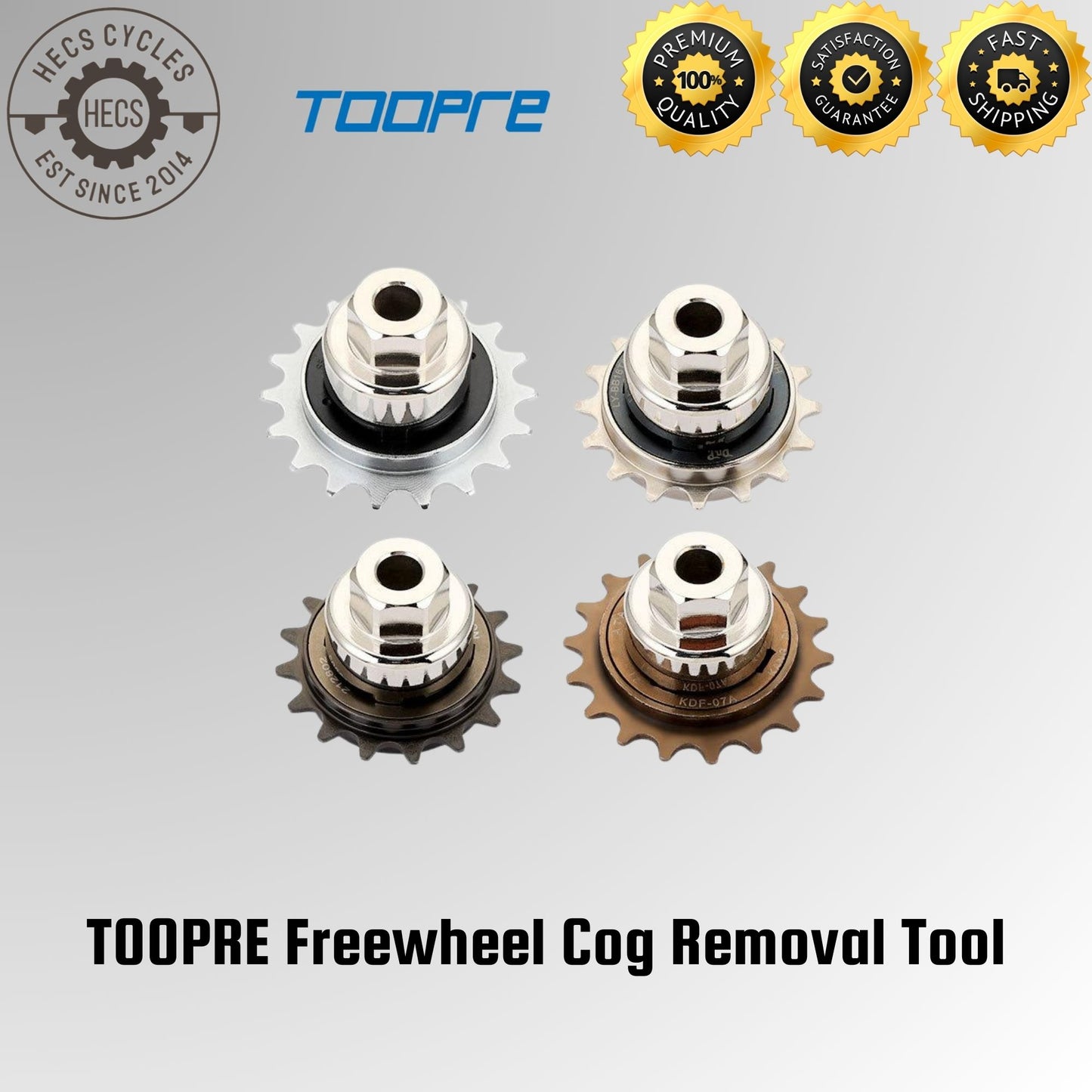 TOOPRE Freewheel Cog Removal Tool High Strength Steel Cog Disassembly Wrench for BMX Fixed Gear Ebike Bikes