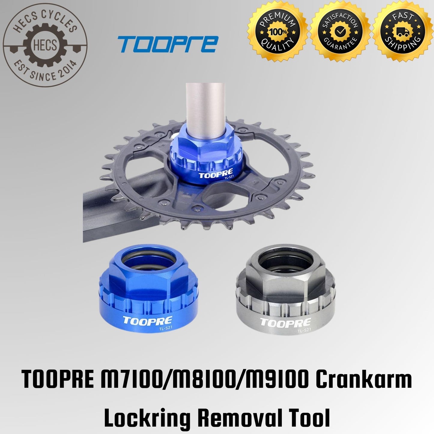 TOOPRE M7100/M8100/M9100 Shimano Crankarm Lockring Removal Tool