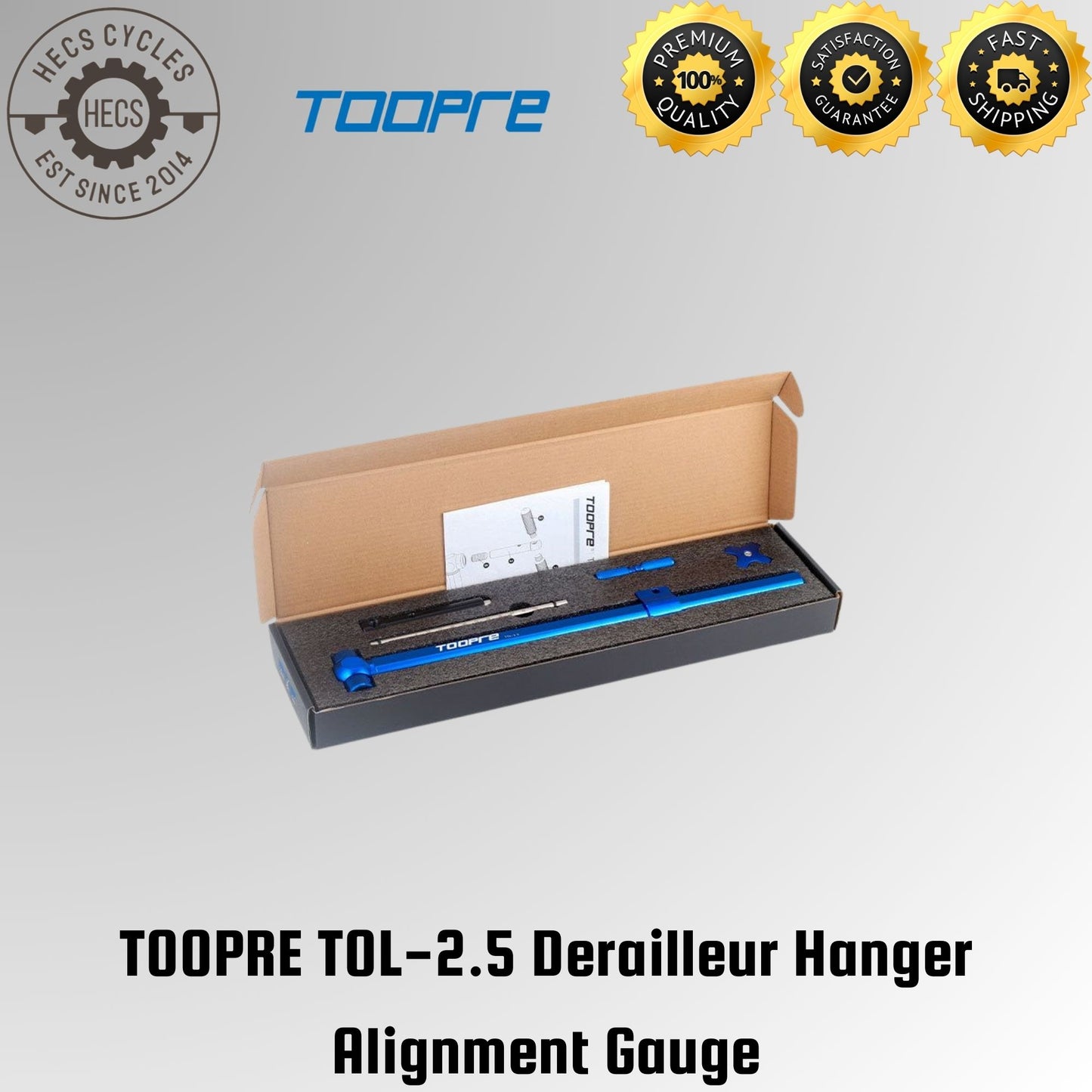 TOOPRE TOL-2.5 Derailleur Hanger Alignment Gauge Rear Dropout Frame Straightener
