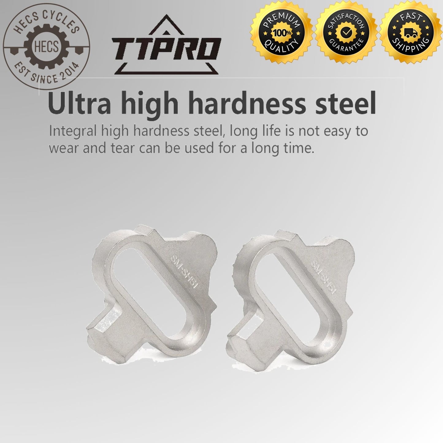 TTPRO SH51/SH56 SPD Pedal Cleats Set Single & Multi Release Mountain Bike Cleats Compatible with Shimano SPD Shoes