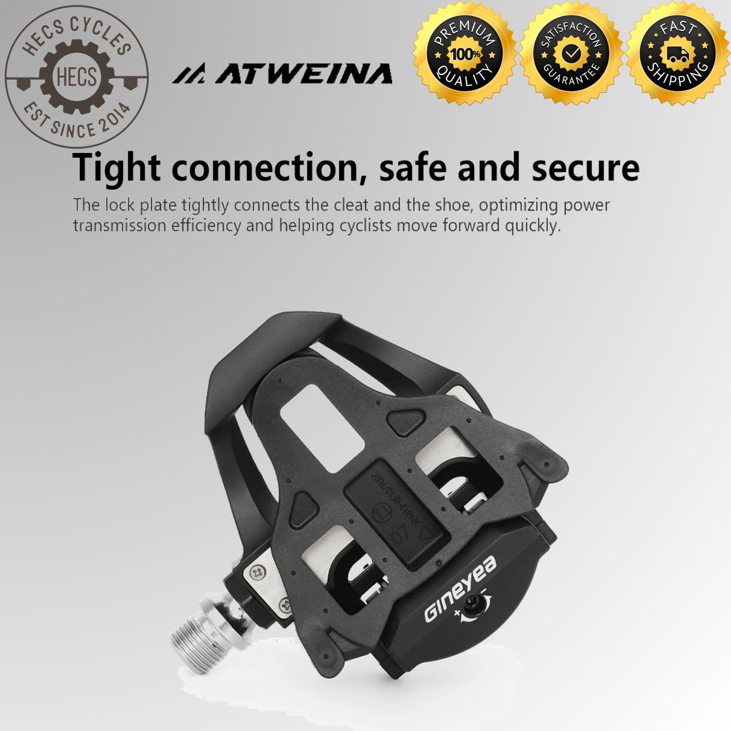 ATWEINA SH10 SH11 12 SPD SL Cleats Set Road Bike Cleats Compatible with Shimano SPD SL Shoes