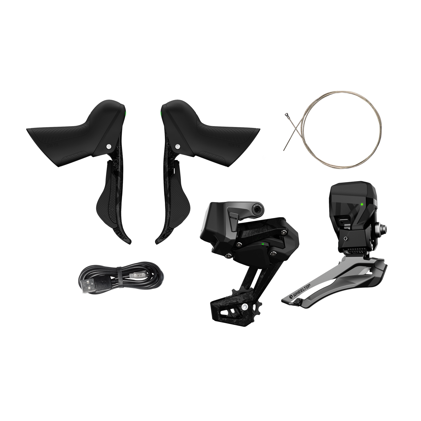 WHEELTOP EDS-TX Wireless Carbon Electronic Shifter/Derailleur (Road Bike) Groupset
