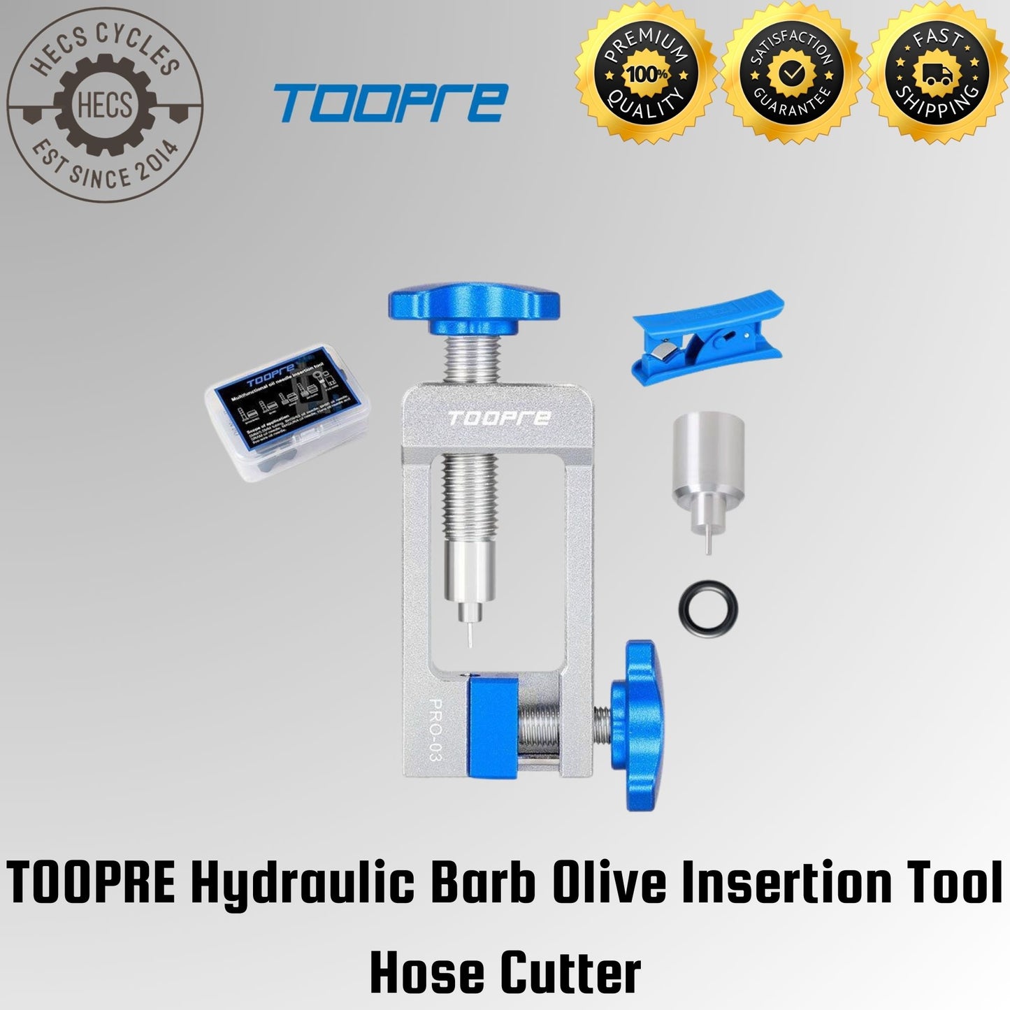 TOOPRE Hydraulic Barb Olive Insertion Tool Hose Cutter