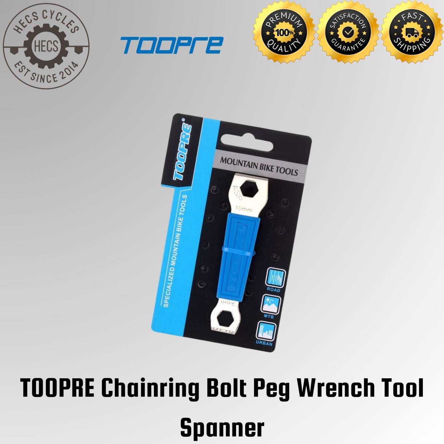 TOOPRE Chainring Bolt Wrench Spanner Tool Chainring Bolt Removal Tool Bicycle Maintenance