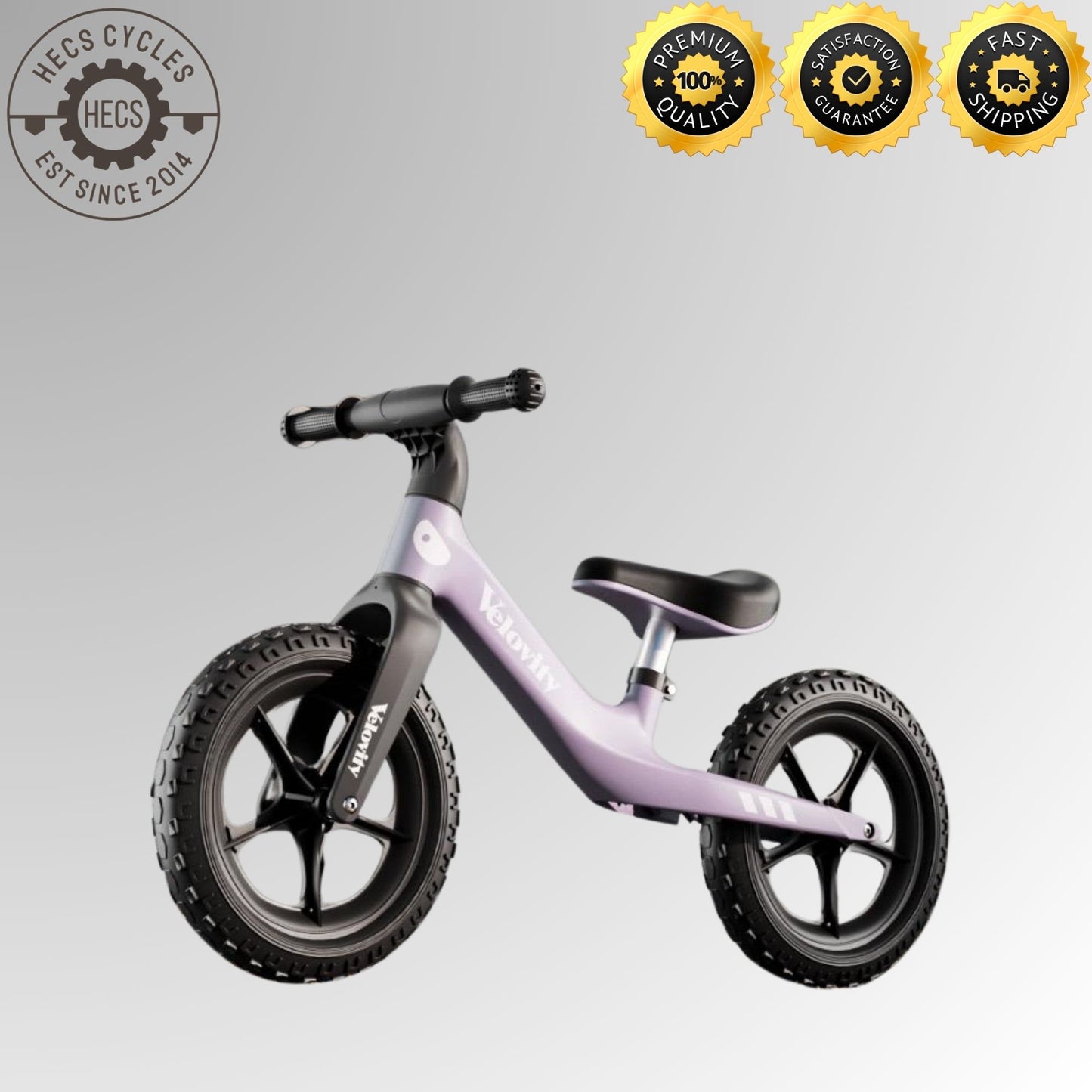 Velovity Kids Balance Bike 2-7 Years Lightweight Nylon Fiberglass Frame Balance Bike for Toddlers