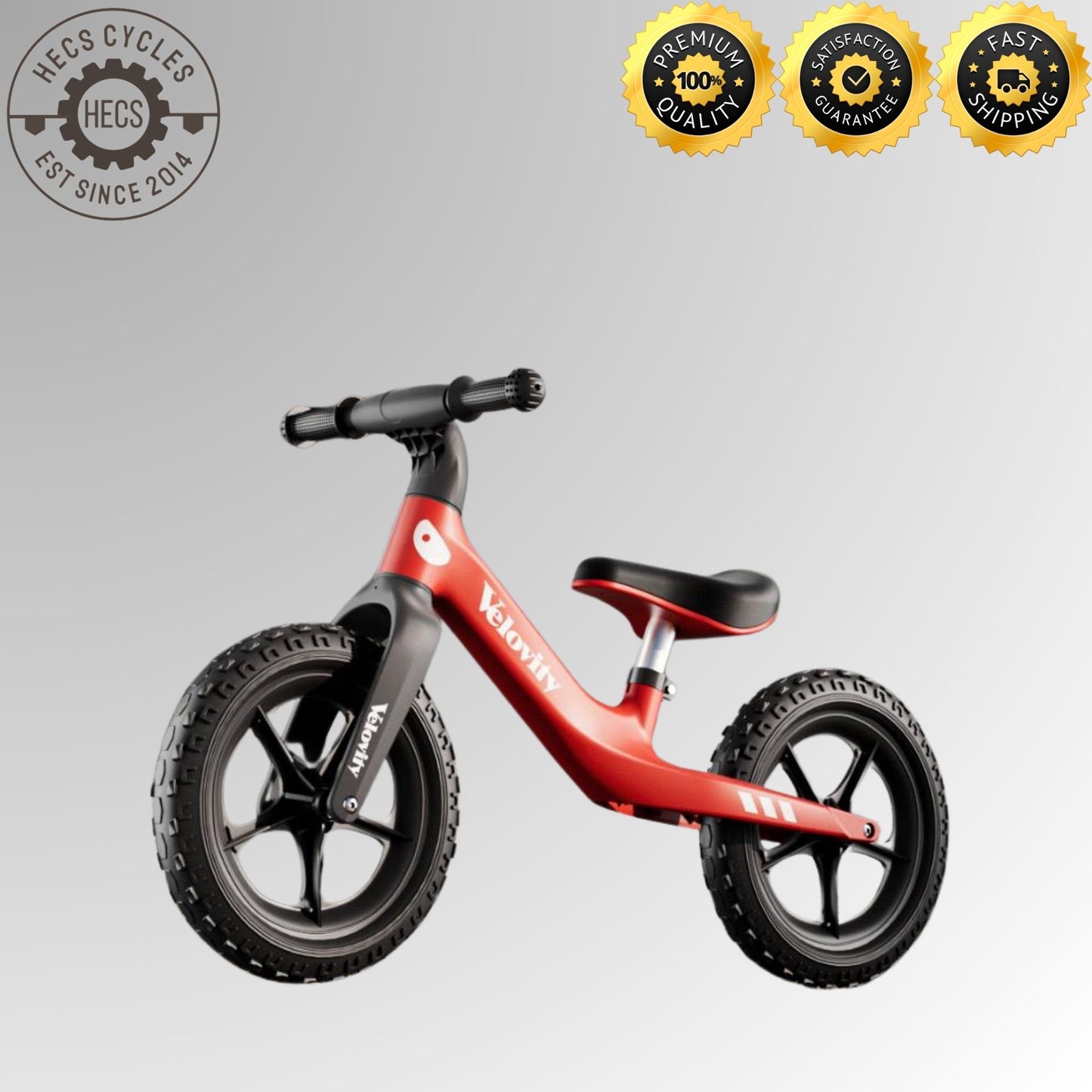 Velovity Kids Balance Bike 2-7 Years Lightweight Nylon Fiberglass Frame Balance Bike for Toddlers