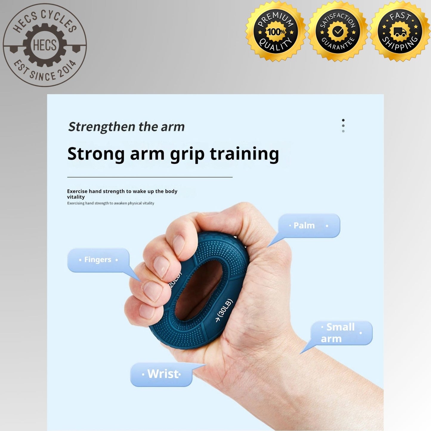 Silicone Finger Grip Circle for Wrist Support Hand Strengthener Training Double Strength