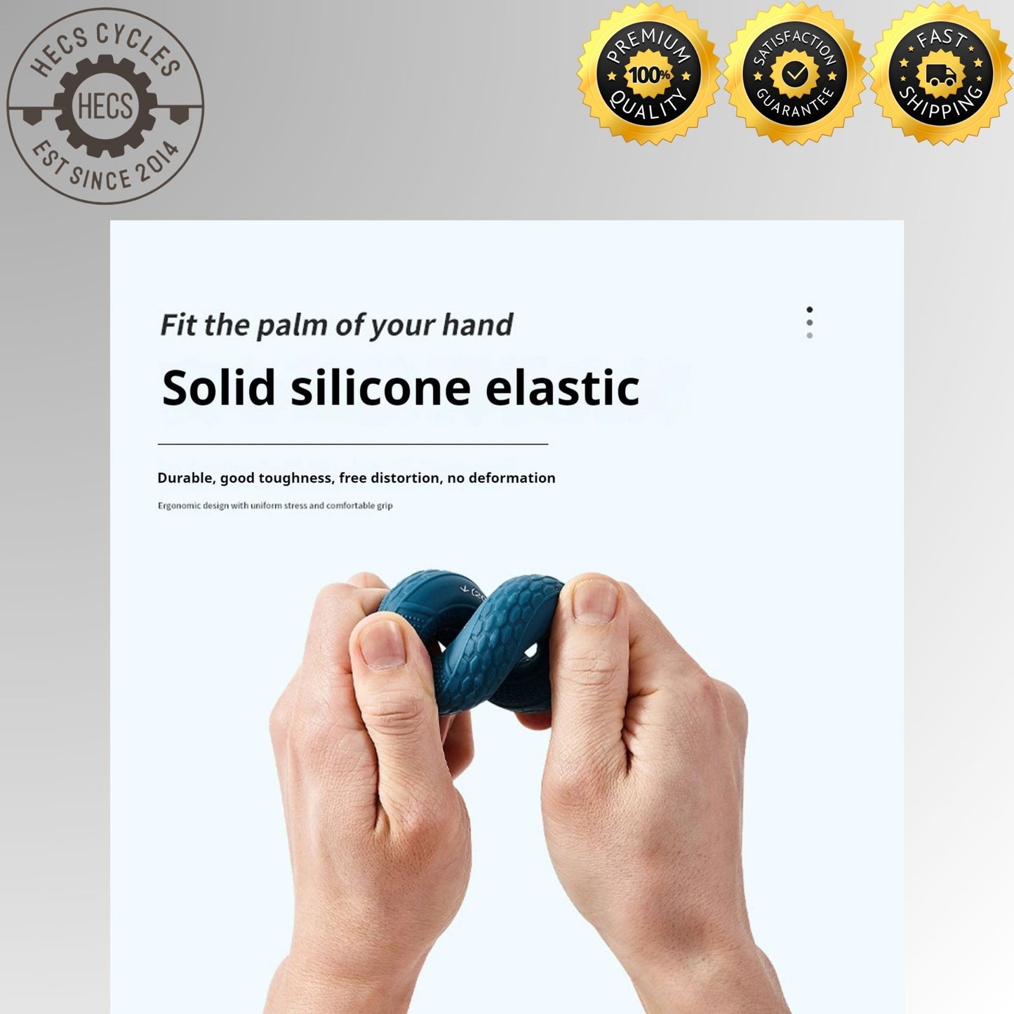 Silicone Finger Grip Circle for Wrist Support Hand Strengthener Training Double Strength