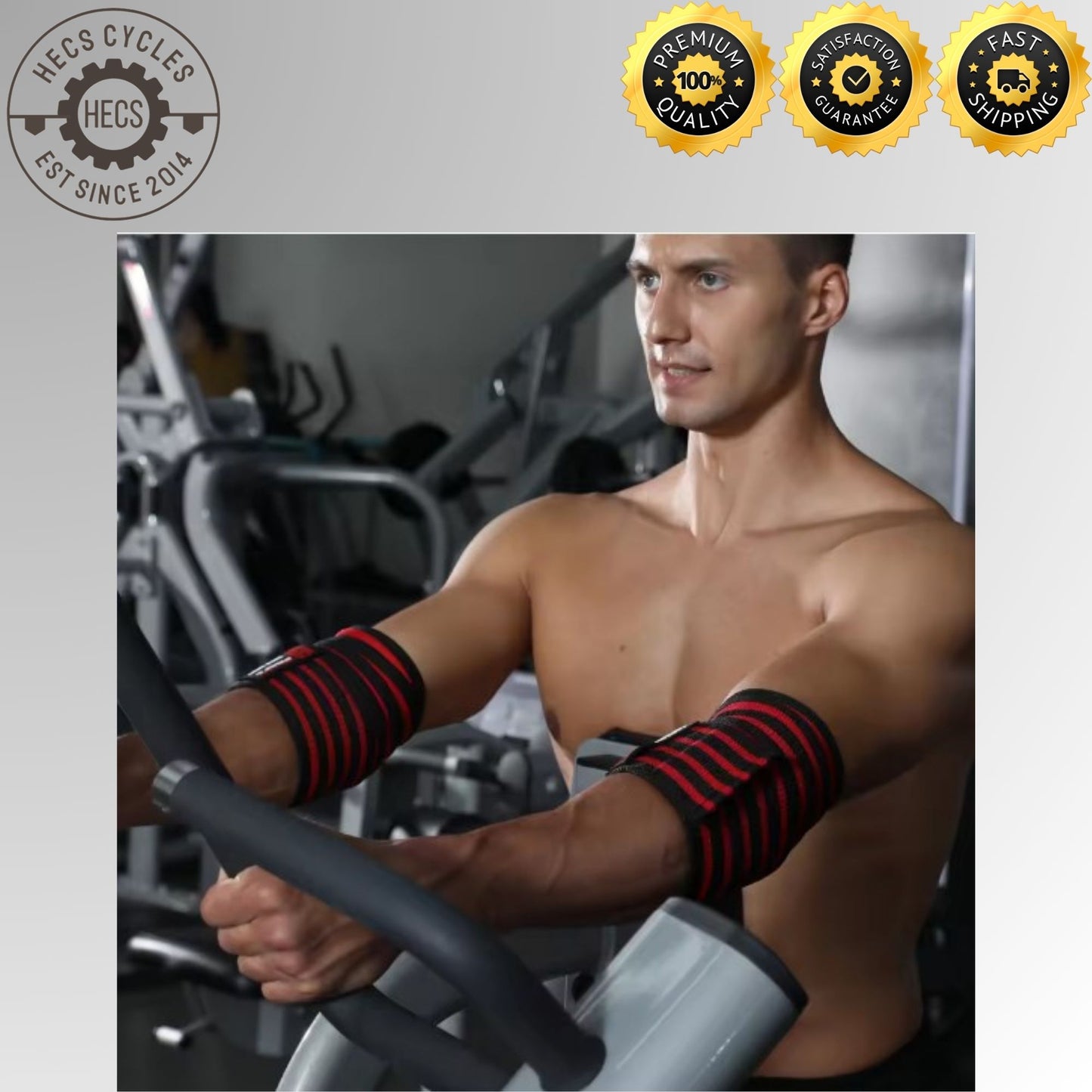 1 Pair Elbow Guard Pad Protection Gym Fitness Weightlifting Men's Elastic Pressurized Elbow Support