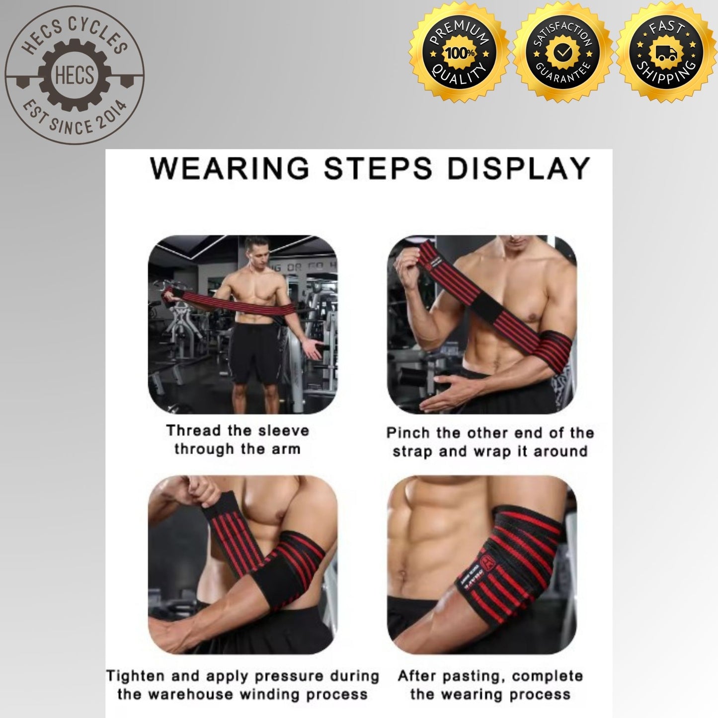 1 Pair Elbow Guard Pad Protection Gym Fitness Weightlifting Men's Elastic Pressurized Elbow Support
