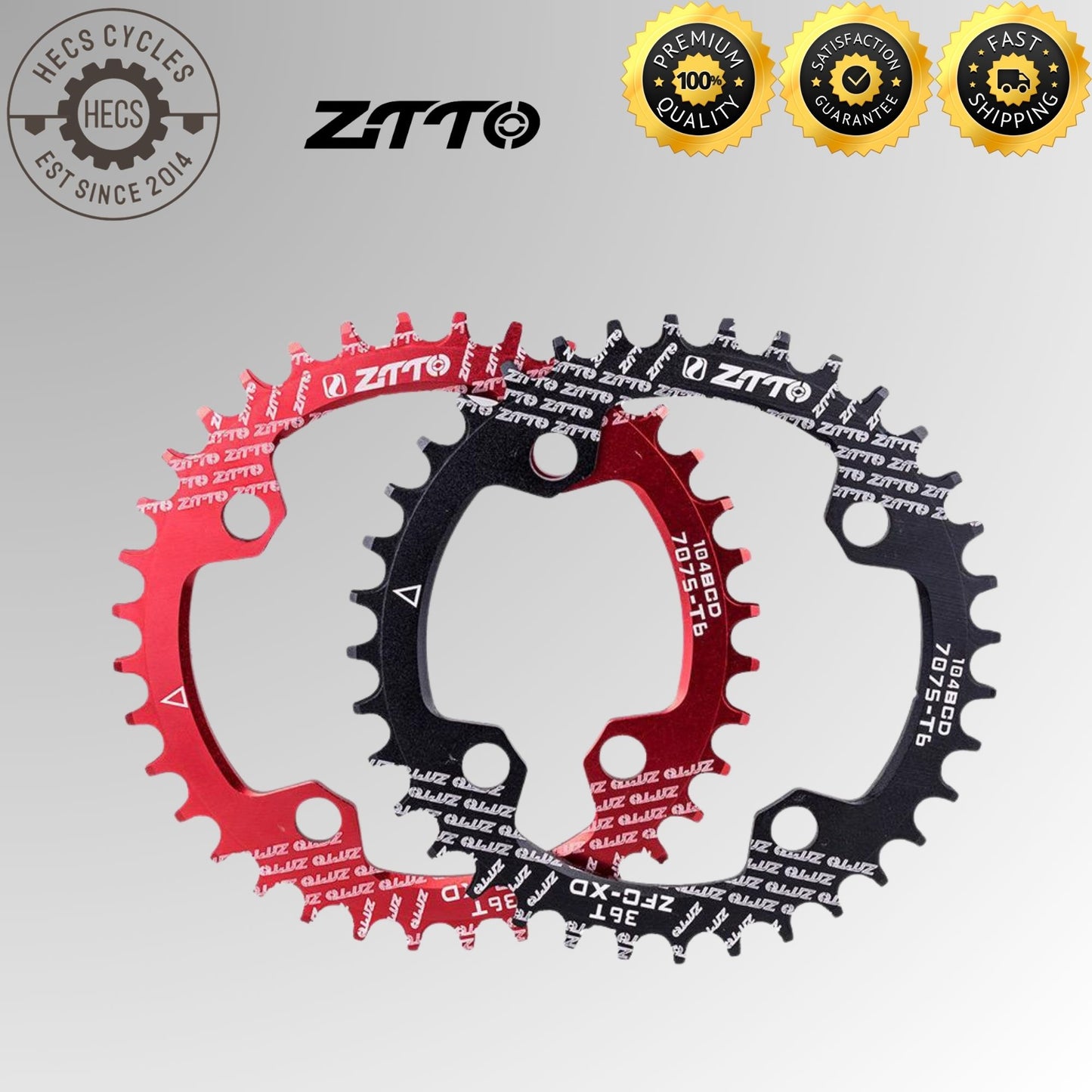 ZTTO 104BCD Hollowtech Crankset 170mm for Mountain Bike Bicycle Crankset Chainring Crank