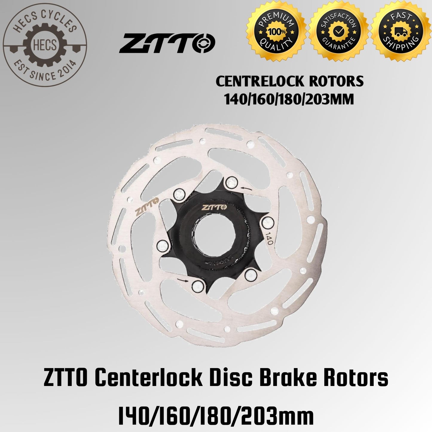 ZTTO Centerlock Disc Brake Rotors 140/160/180/203mm