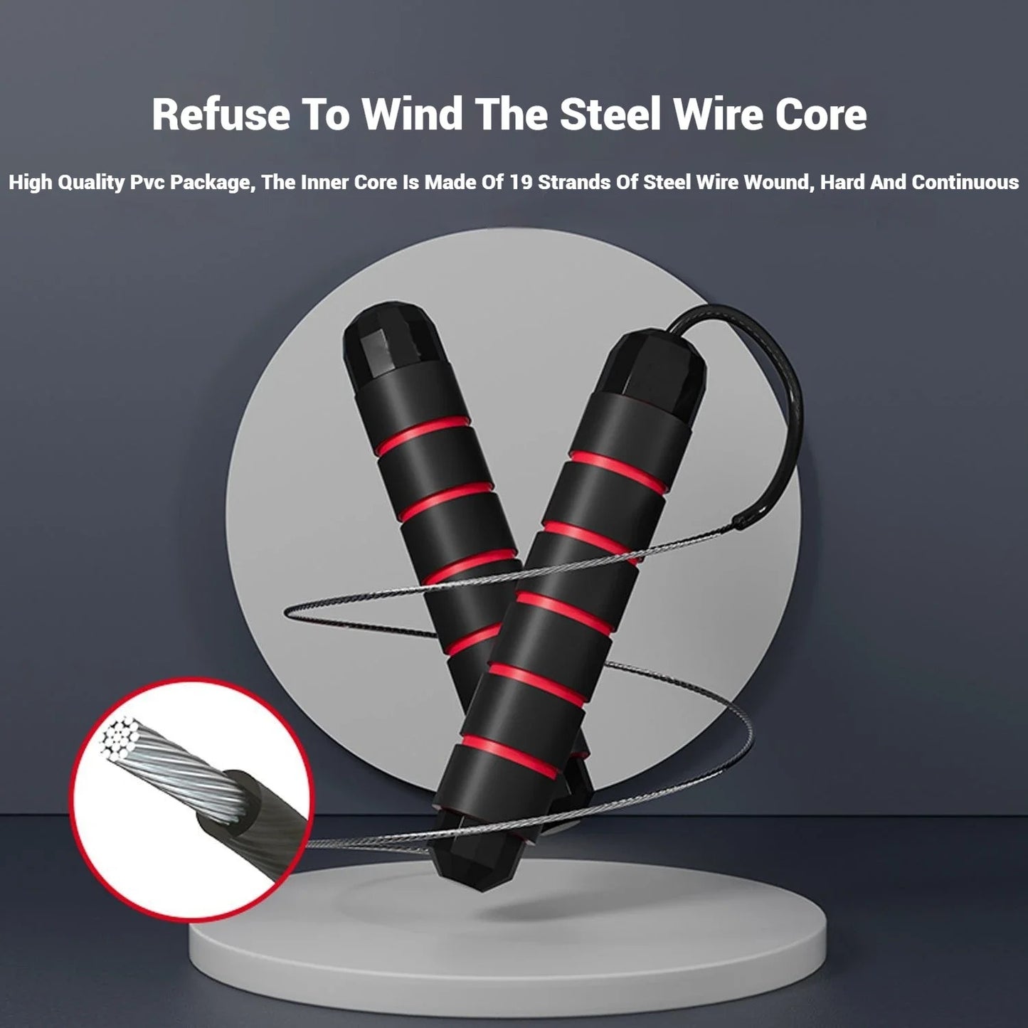 Skipping Rope Crossfit Speed Training Exercise Adjustable Length Wire Rope Jump Rope