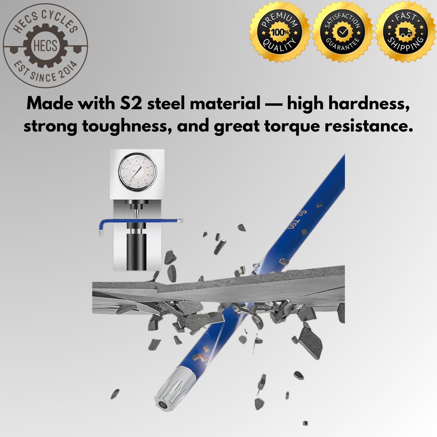 9 Pieces Allen Key Torx Key Set 1.5-10mm T10-T50 Star Allen Key