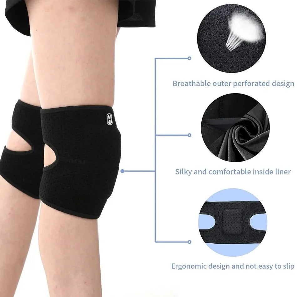 1 Pair Knee Pads for Dancing Volleyball Yoga Women Kids Men Kneepad Patella Brace Support Fitness Protector Work Gear