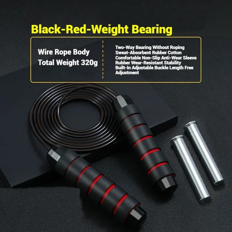 Skipping Rope Crossfit Speed Training Exercise Adjustable Length Wire Rope Jump Rope